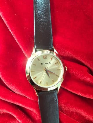 SONA Ladies Classic Leather Watch – 1 Year Warranty 2