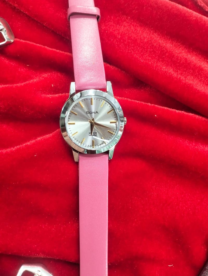 SONA Ladies Classic Leather Watch – 1 Year Warranty