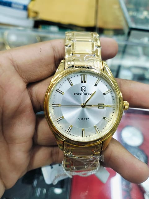 Royal Grand 5525M Golden Stainless Steel Quartz Watch