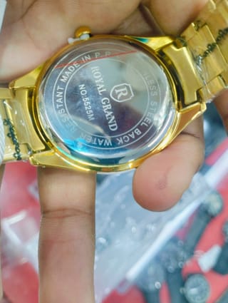 Royal Grand 5525M Golden Stainless Steel Quartz Watch 5
