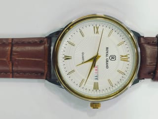 Royal Grand 5527M Leather Strap Classic Quartz Watch 3