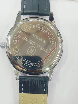 Royal Grand 5527M Leather Strap Classic Quartz Watch 5